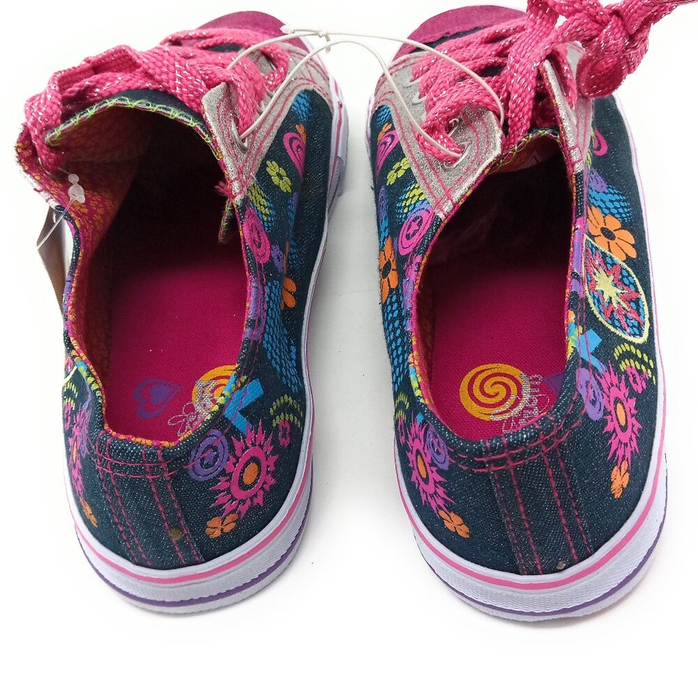 Expressions Girls' Denim Glitter Shoe